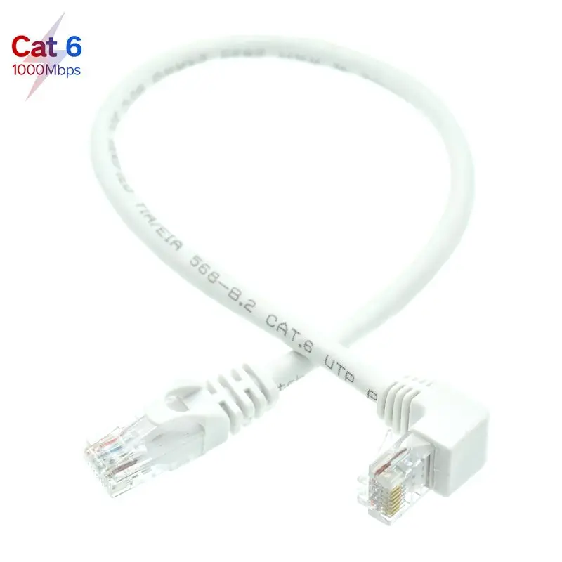 Cable RJ45 CAT6 Angular 90º - Conexión de Red Ethernet UTP Gigabit - imagen 5