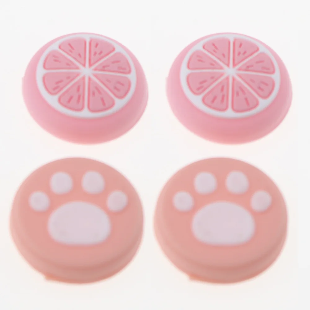 2 uds cereza rosa limón para Nintendo Switch Lite OLED analógico pulgar agarre Nintend Swith Joy Con JoyCon controlador Joystick Cap juego - imagen 5
