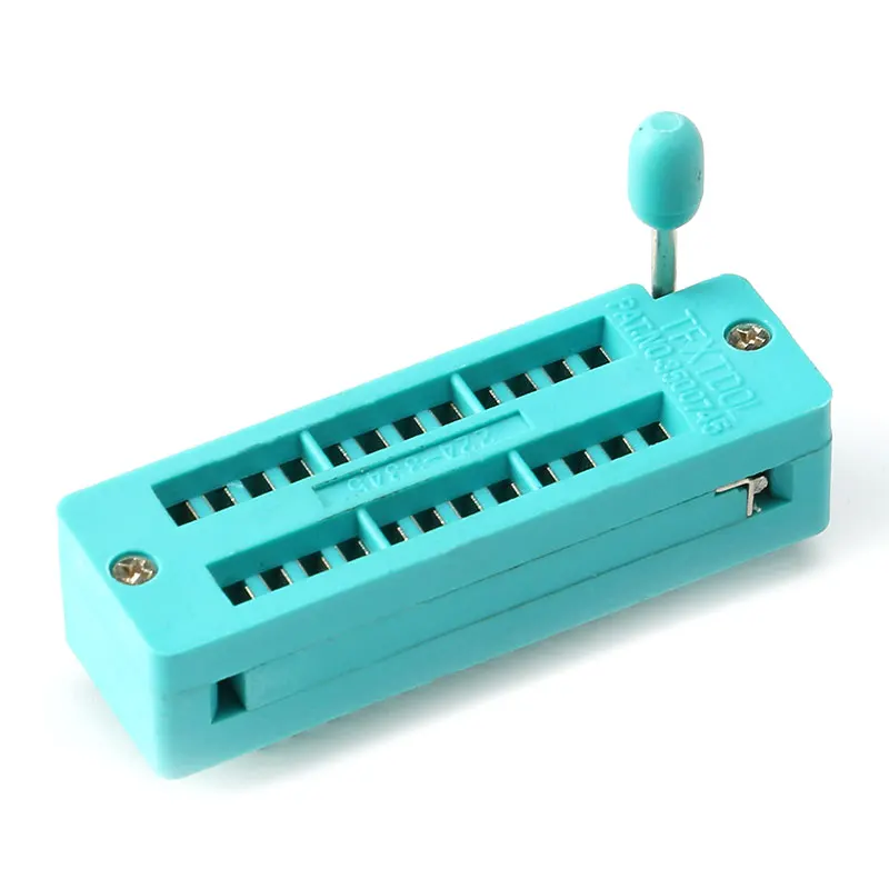 Zócalo de asiento con cerradura IC, 2,54 MM, 14P, 16P, 20P, 24P, 28P, 40 P, DIP, Universal, ZIF, IC, tipo de soldadura, circuito integrado, Pin 28, 40 P - imagen 4