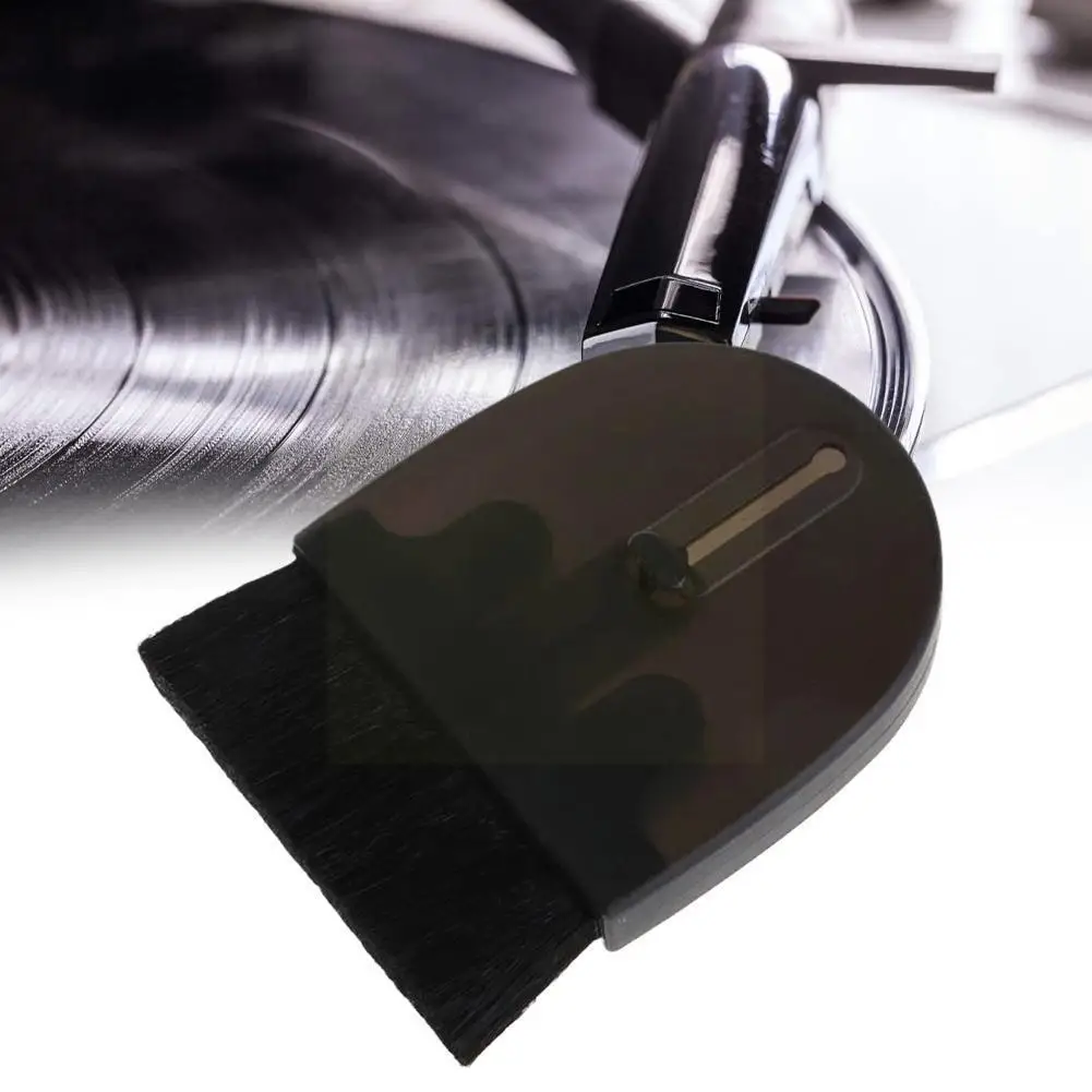 Cepillo de limpieza para tocadiscos de vinilo, accesorios para discos, tocadiscos LP, limpiador antiestático