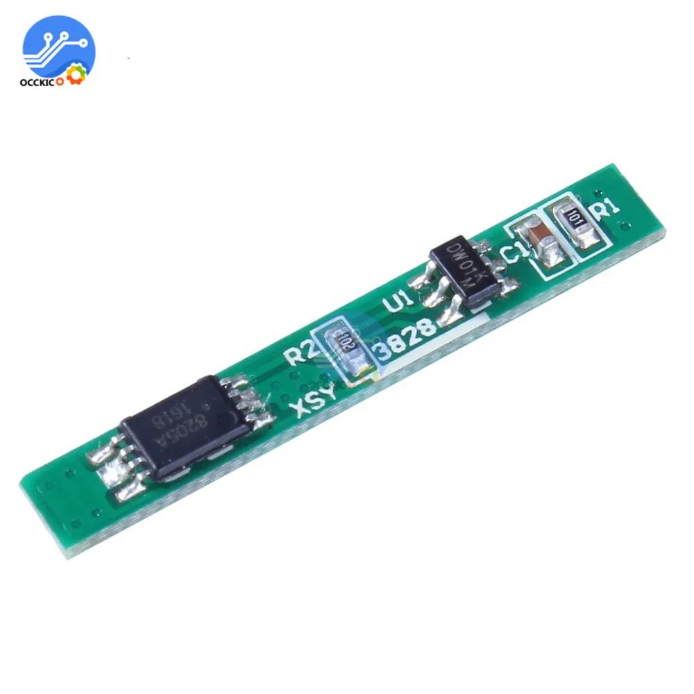 Placa de protección de carga de batería de litio Li-ion 18650 batería PCB bms 1S 3,7 V 2.5A placa Motor módulo de celda Lipo equilibrador de batería