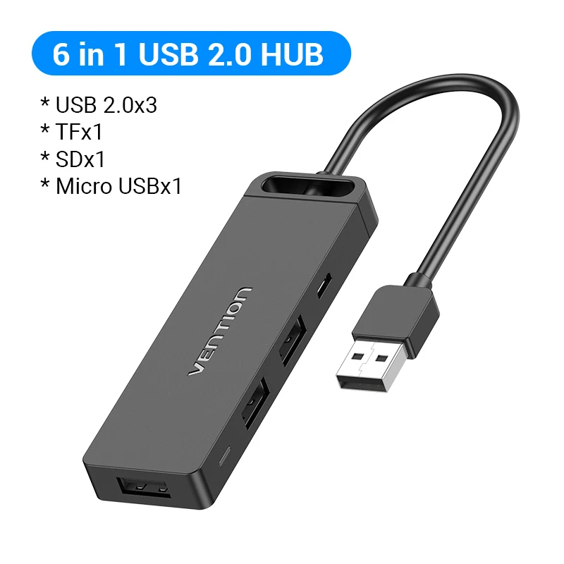 USB 2.0 HUB SD TF