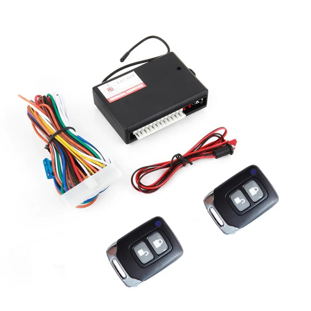 12V coche Central cerradura de la puerta sin llave, sistema de Control remoto de sistemas de alarma de coche de bloqueo Central con Kit Central remoto de coche