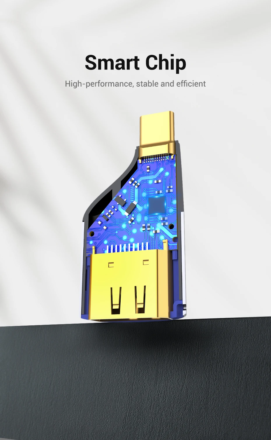 Adaptador USB C DisplayPort - Chip inteligente de alto rendimiento