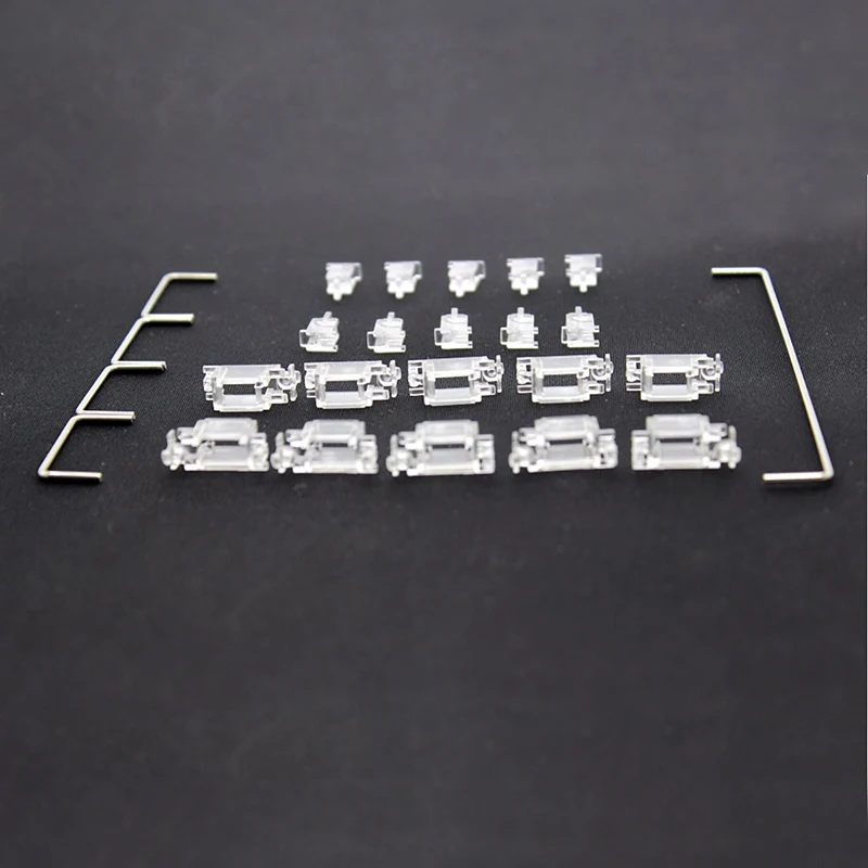 Estabilizadores PCB montados en PCB transparentes OEM estilo cereza eje satelital 7u 6.25u 2u para interruptores MX Teclado mecánico teclas grandes - imagen 2