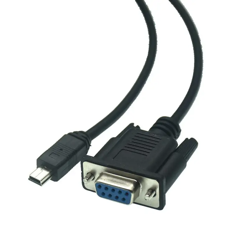 Adaptador Mini USB 2,0 macho a RS232 DB9 hembra de 9 pines, Cable de extensión de 180CM, 6 pies - imagen 4