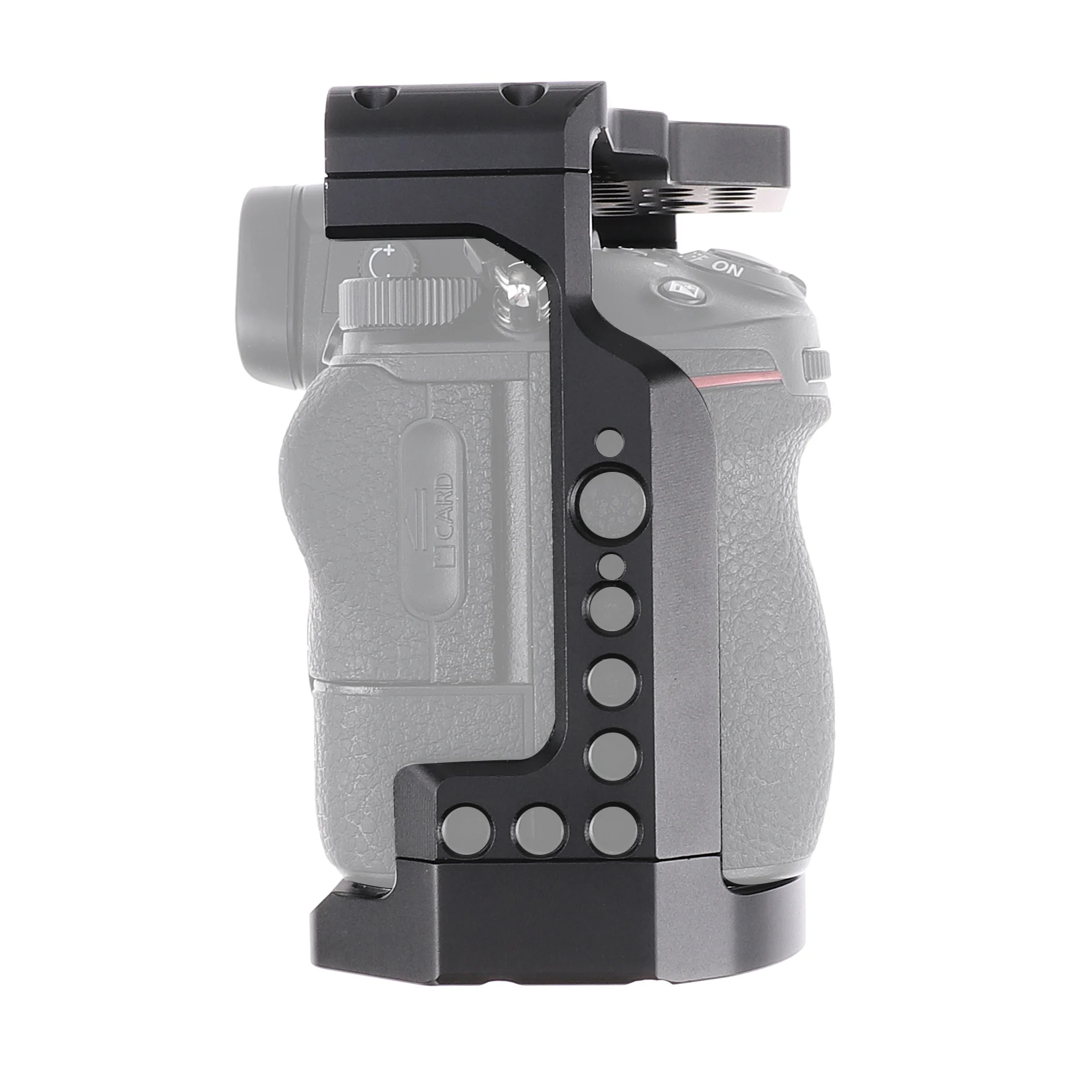 Jaula para cámara FOTGA, Kit DSLR de aluminio, soporte para Nikon Z5/Z6/Z7/Z6II/Z7II, múltiples orificios para tornillos de 1/4 "y 3/8", jaula para cámara de fotografía - imagen 5