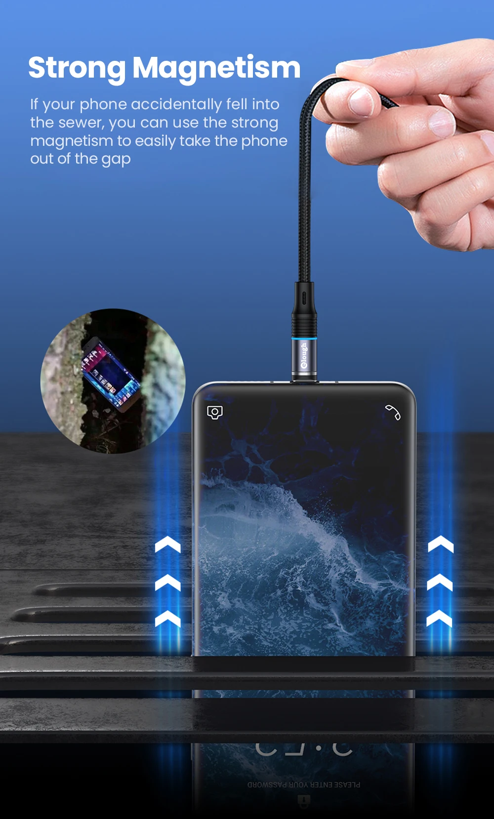 Cable Magnético - LED indicador