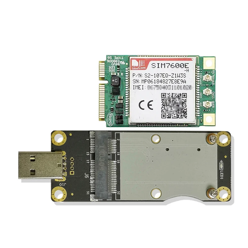 El módulo SIMCOM SIM7600E-H Mini PCie LTE Cat4 reemplaza el módem Quectel EC25-E multibanda LTE-FDD/LTE-TDD/HSPA+/UMTS/EDGE/GPRS/GSM - imagen 4