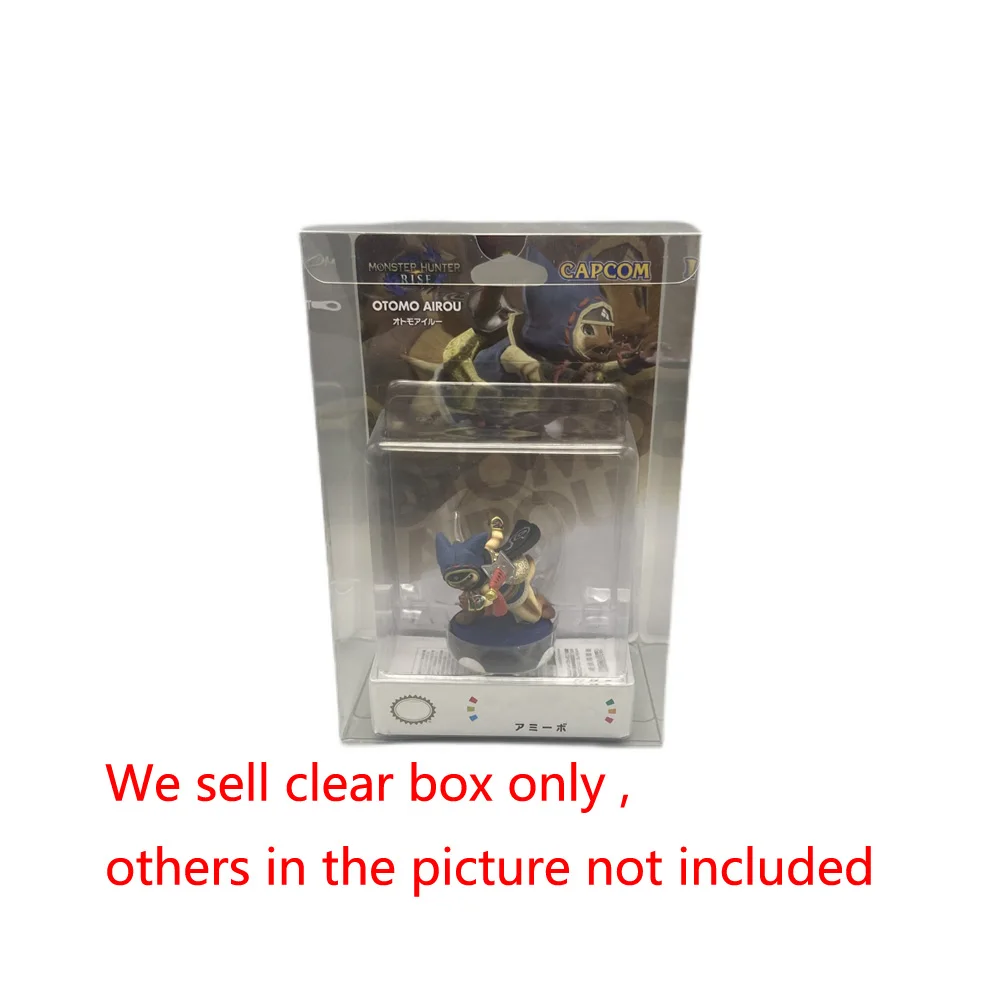 Caja transparente para Monster Hunter Rise amiibo, caja de exhibición especial, Protector de plástico para mascotas, almacenamiento de colección, Protector - imagen 4