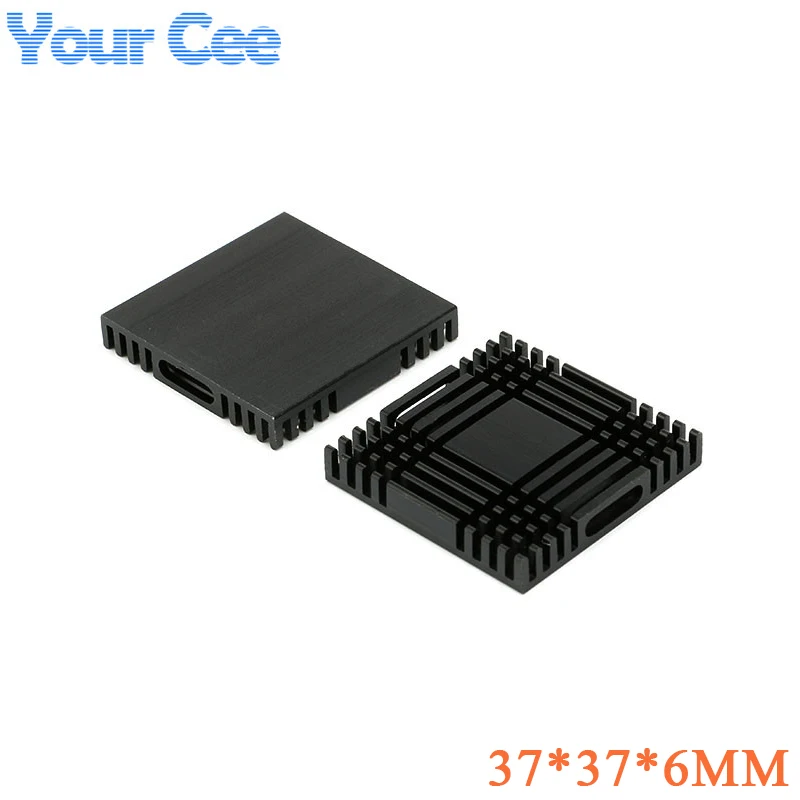 5 uds/1pc 37*37*6mm disipador de calor ventilador de refrigeración disipador de calor de aluminio 37X37X6mm