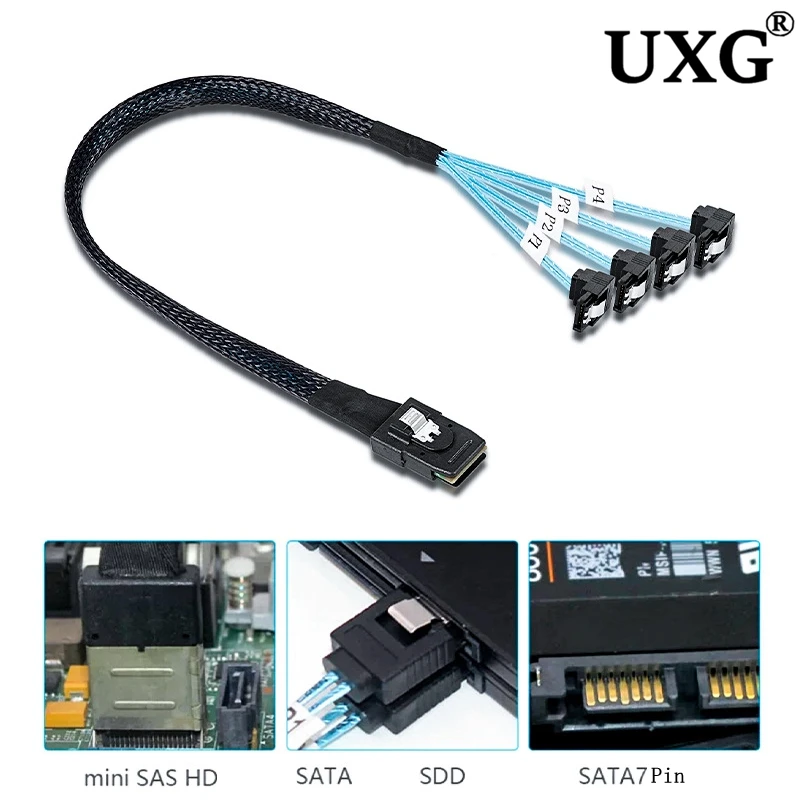 Adaptador MiniSAS SFF-8087 a 4 SATA – 6Gb/s - imagen 2