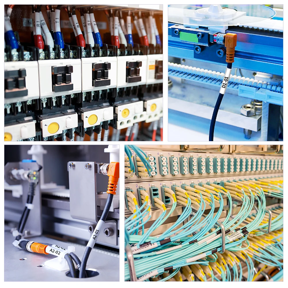 Tubo termorretráctil Compatible con Dymo de 6-24mm, cinta Dymo Rhino 18055 18053 18057 18051 para impresora de etiquetas Dymo Rhino 4200 5000 5200 - imagen 4