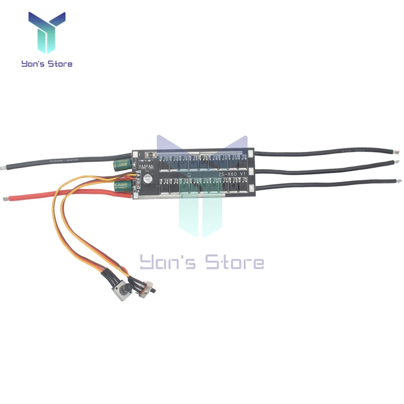 Controlador de Motor sin escobillas trifásico DC 7-24V 200W 1000W BLDC Placa de accionamiento de Motor DC sin pasillo con potenciómetro compatible con entrada PLC 0-5V - imagen 3