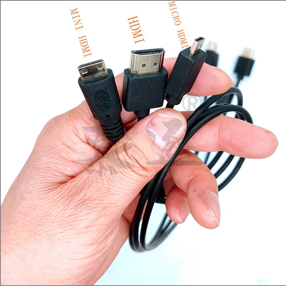 Cables finos súper suaves compatibles con Micro HDMI macho a HD OD 3,0mm y Cable Mini HD macho 2k * 4k hd @ 60hz portátil ligero - imagen 3