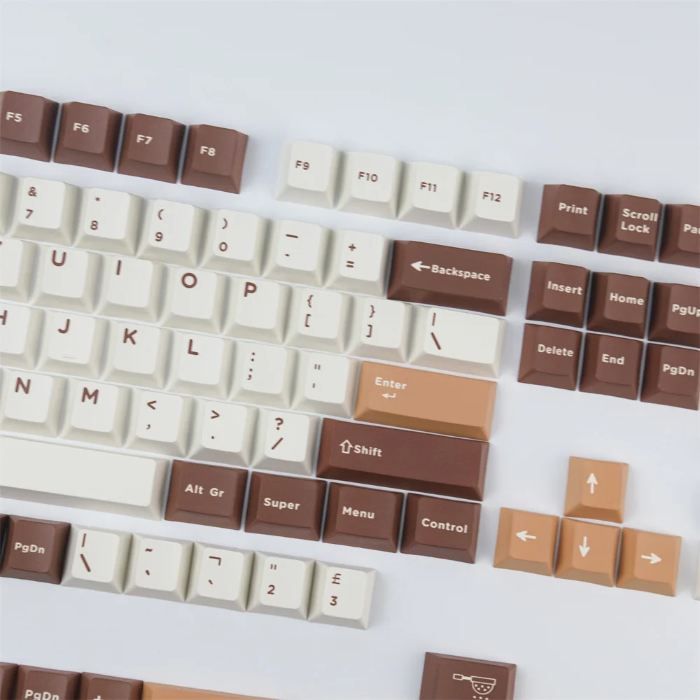 GMK Tiramisu Keycap Cherry Profile Teclado mecánico PBT Full Keycap tinte sublimación con 1U 1.25U 1.5U 1.75U 2U 2.25U Shift - imagen 3