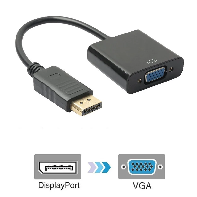 Adaptador DisplayPort VGA DVI HDMI 1080P - imagen 5