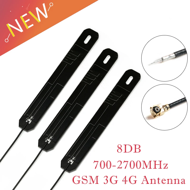 Antena de banda Dual GSM 2G 3G 4G, 10/1 piezas, interfaz IPEX de 8dBi, placa PCB interna aérea, módulo Wifi de 700-2700MHz, todo Netcom LTE