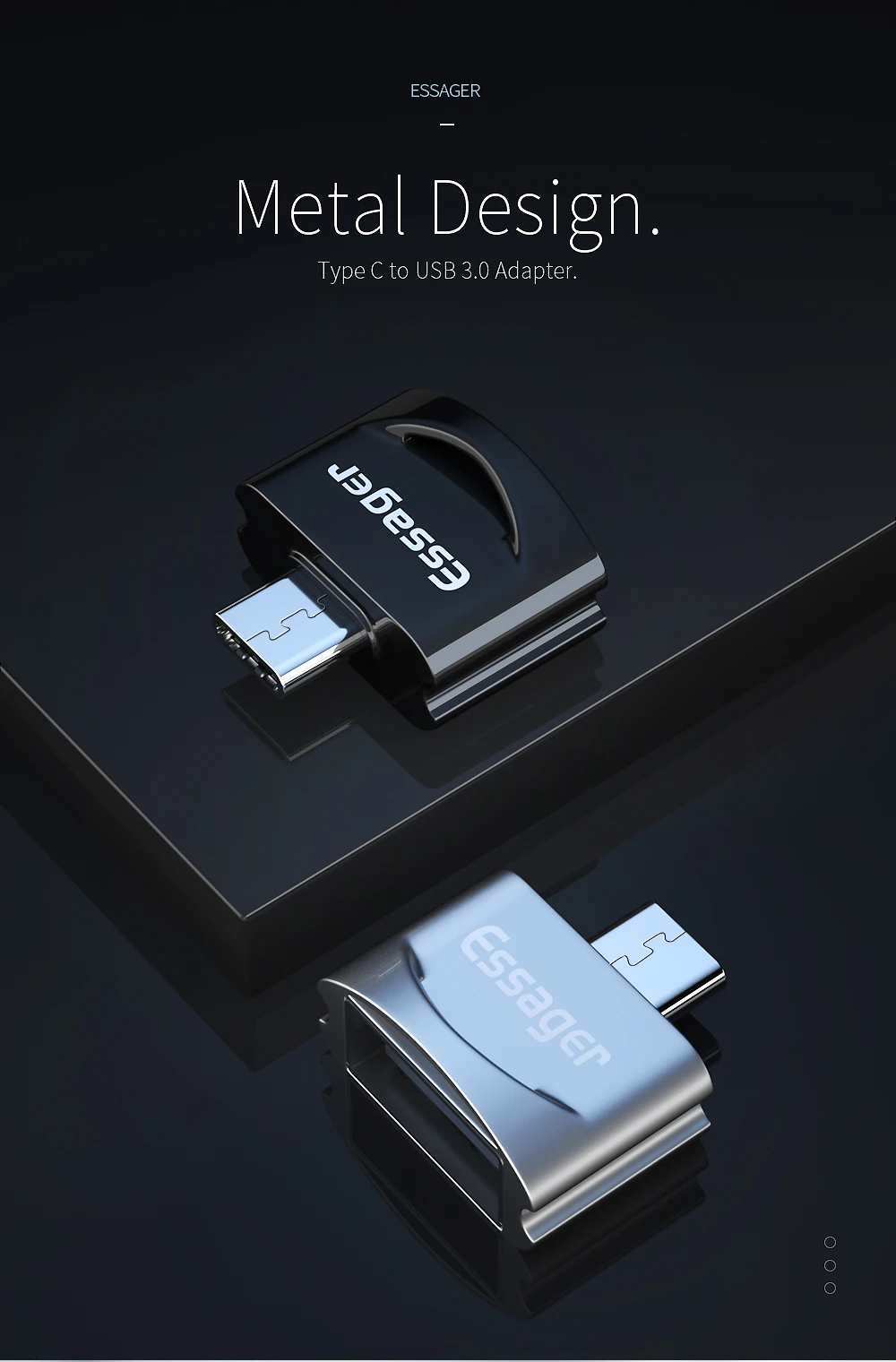 Una unidad flash USB con un diseño de metal