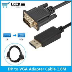 Adaptador DisplayPort VGA 1080p para PC y Monitor
