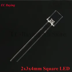Diodos LED Cuadrados 2x3x4mm – Ultrabrillantes Multicolor