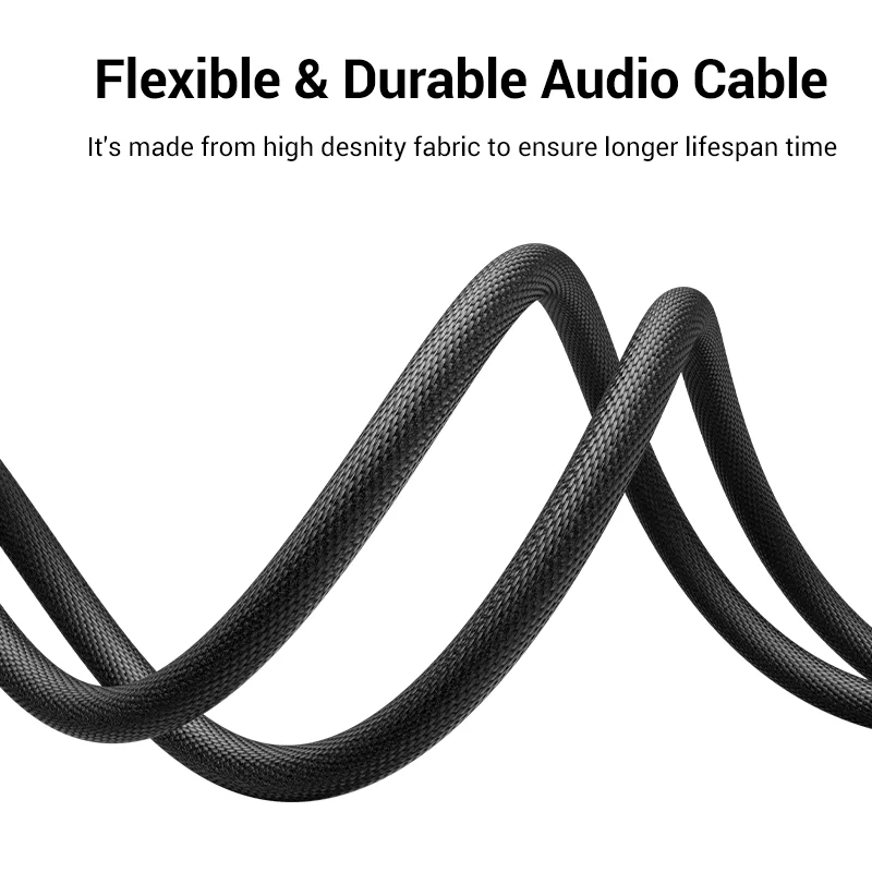 UGREEN-Cable auxiliar de 3,5mm, accesorio de 4 polos, TRRS, 4 conductores, macho a macho, Conector estéreo, HiFi, compatible con función de micrófono, Cable de Audio - imagen 5