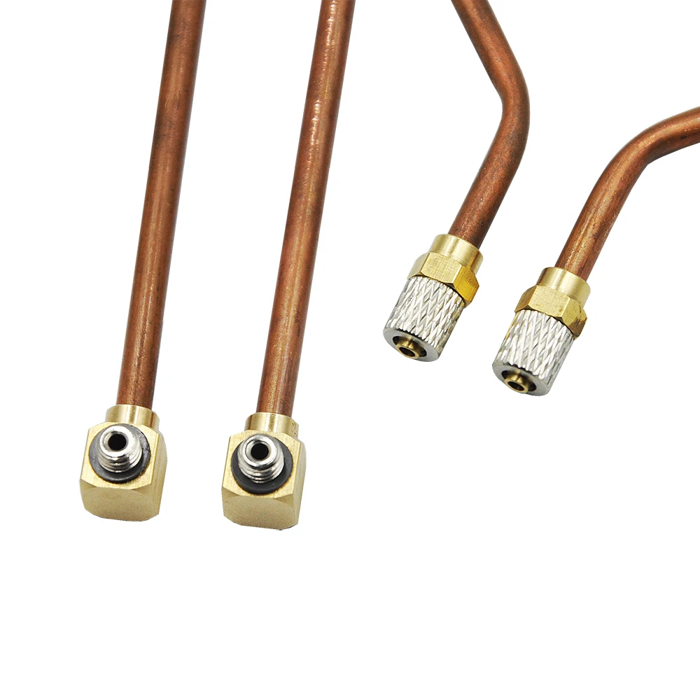 RC Full Copper Hydraulic Oil Pipe Connectors For 1:14 RC Metal Excavator Metal Boom Accessories - imagen 3