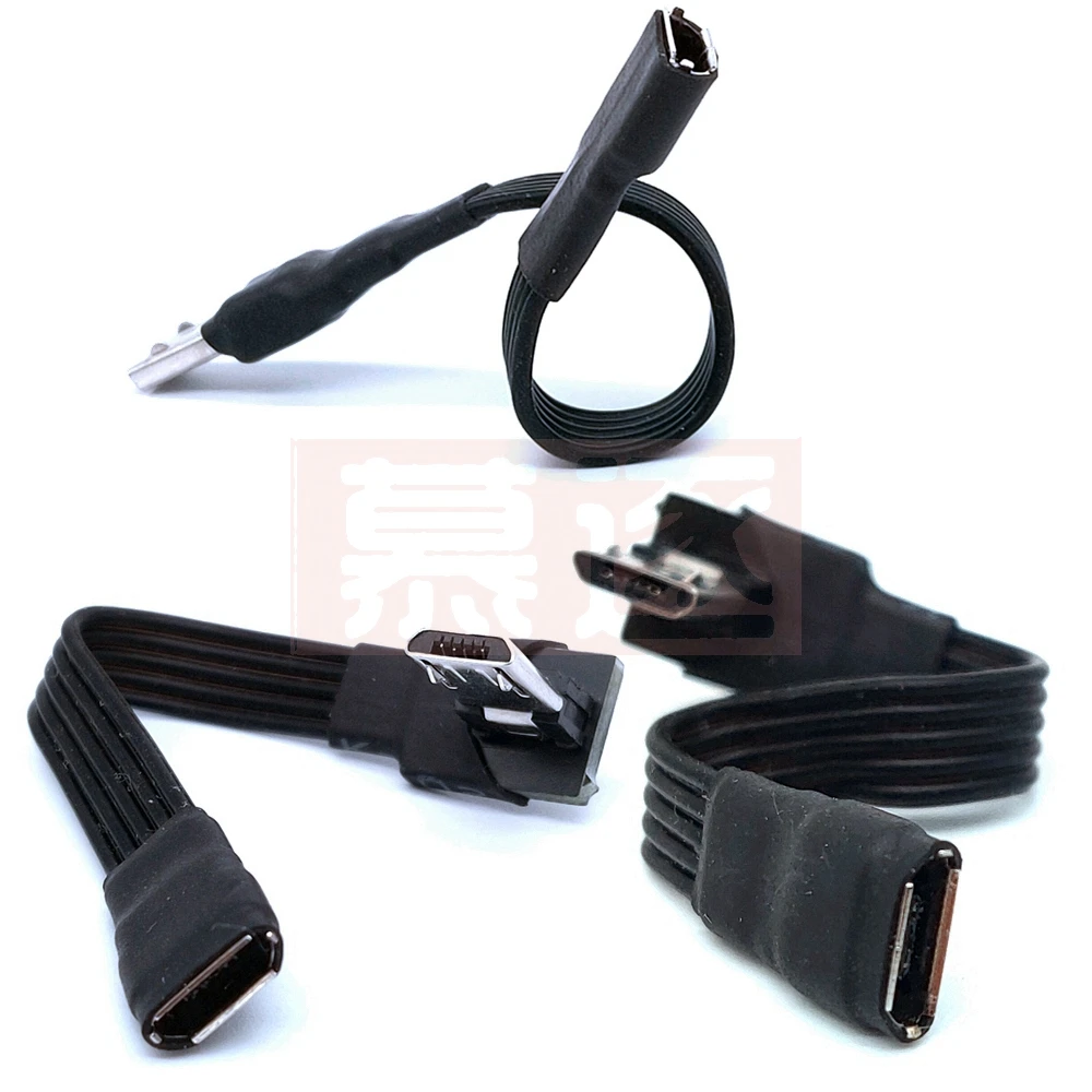 Enchufe largo de alta calidad, 1m, Micro USB 2,0 B, 5 pines, macho a hembra, extensión M/F, cargador de datos de carga, Cable extensor de 0,1m a 1m - imagen 4