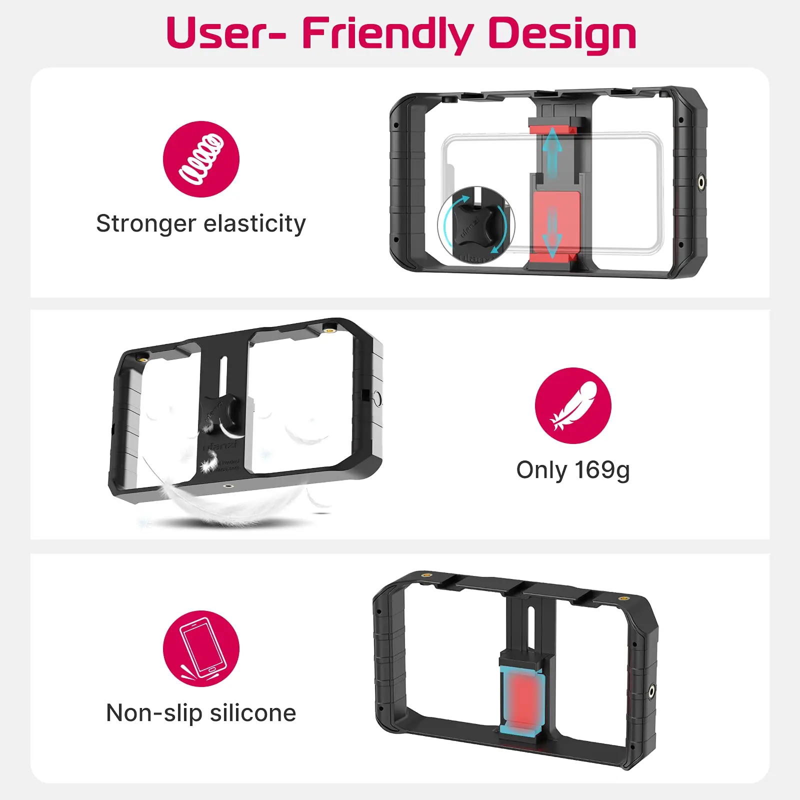Ulanzi U-Rig Pro Rig de video para smartphone con zapatas - imagen 4