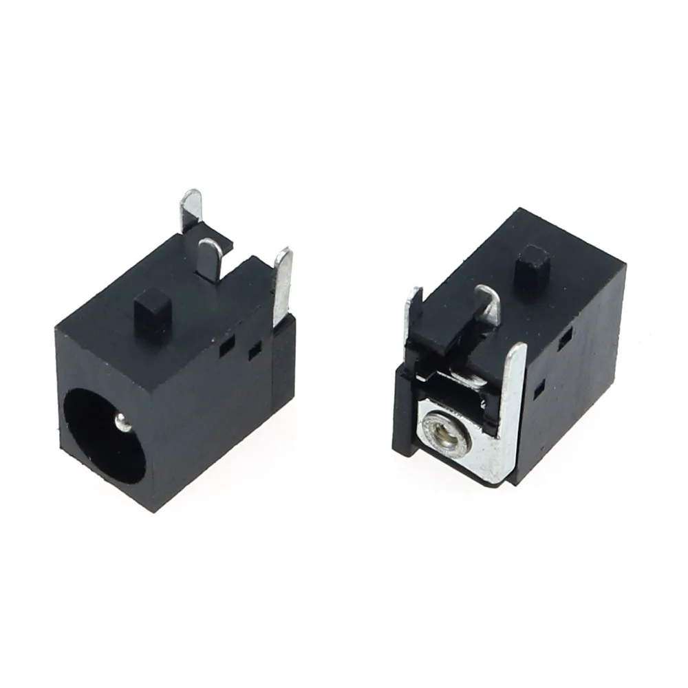 Conector de enchufe de carga de CC hembra, montaje PCB, 5,5x1,65/2,1/2,5mm, color negro, 5,5x1,65/2,1/2,5 MM, 5 unidades - imagen 3