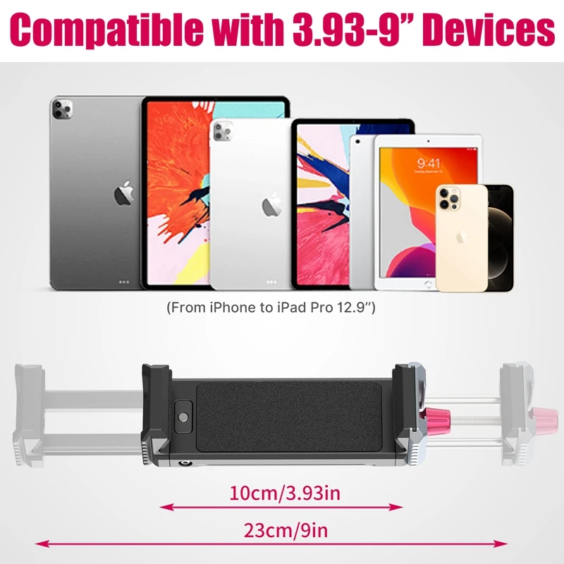 Ulanzi U-Pad III Soporte Metal Universal Tableta y Teléfono con Clip - imagen 5