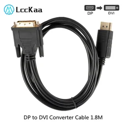 Cable DisplayPort a DVI LccKaa – Adaptador para HP Dell Asus