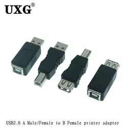Adaptador USB 2.0 A macho y A hembra a B hembra para impresora