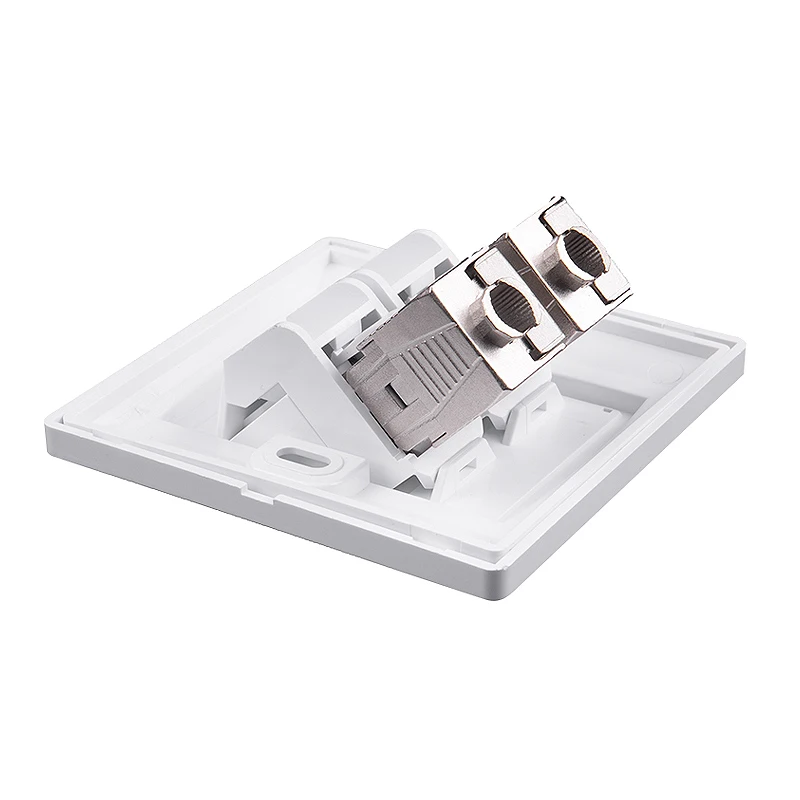 Placa frontal de pared de red de 86x86mm, 1 puerto, salidas de pared, Ethernet, 2 puertos, placa de pared Modular adecuada para caja inferior de 80x80mm - imagen 3