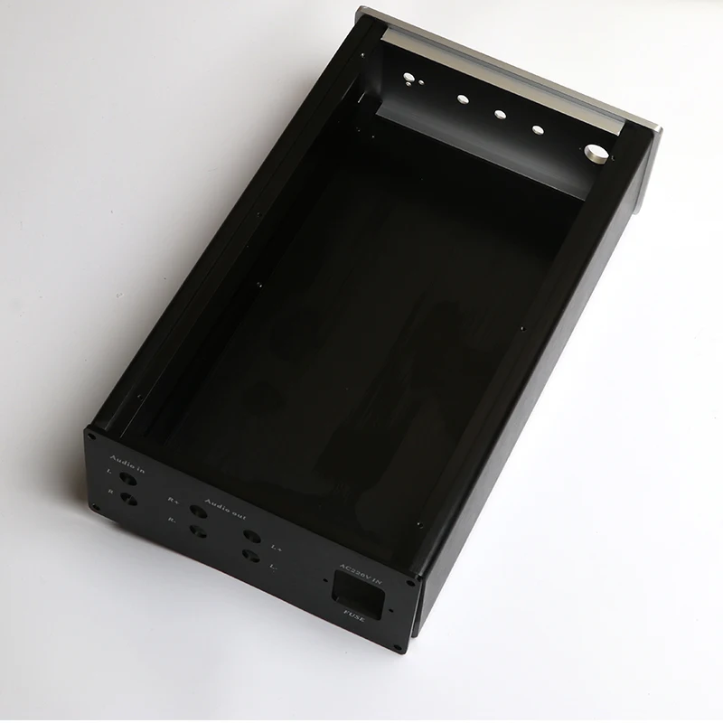 Caja de amplificador de potencia X1908, carcasa de Audio de chasis frontal de aluminio de 190x310x80MM, DIY - imagen 5