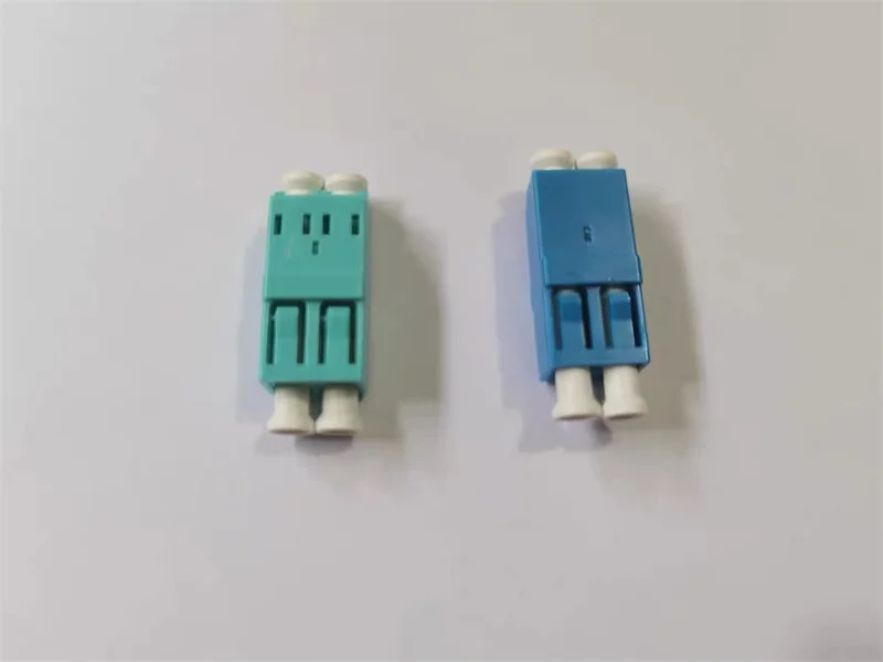 Adaptador LC 200 Uds con obturador duplex de alta densidad SM APC OM3 LC adaptador de fibra óptica dúplex acoplador de fibra óptica LC HD ELINK - imagen 3