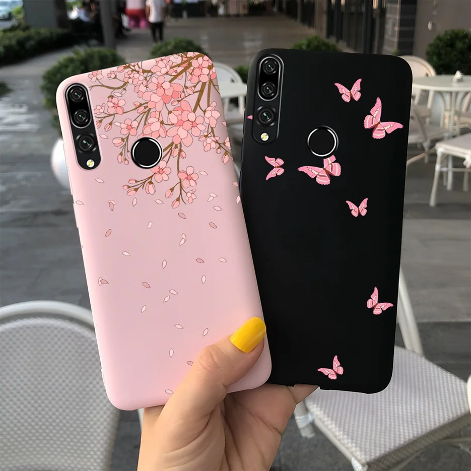Para Huawei Y9 Prime 2019 funda STK-L21 elegante funda de teléfono de dibujos animados de flores para Huawei Y9 Y 9 Prime 2019 Fundas Coque parachoques - imagen 3