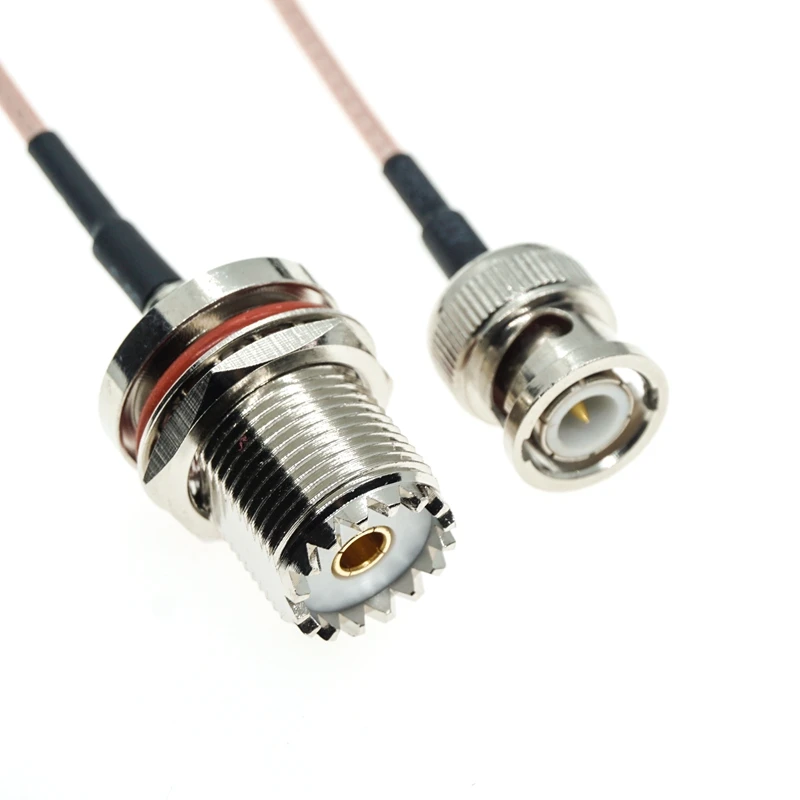 Conector RF SO-259 a BNC macho para RG316 coaxial - imagen 3