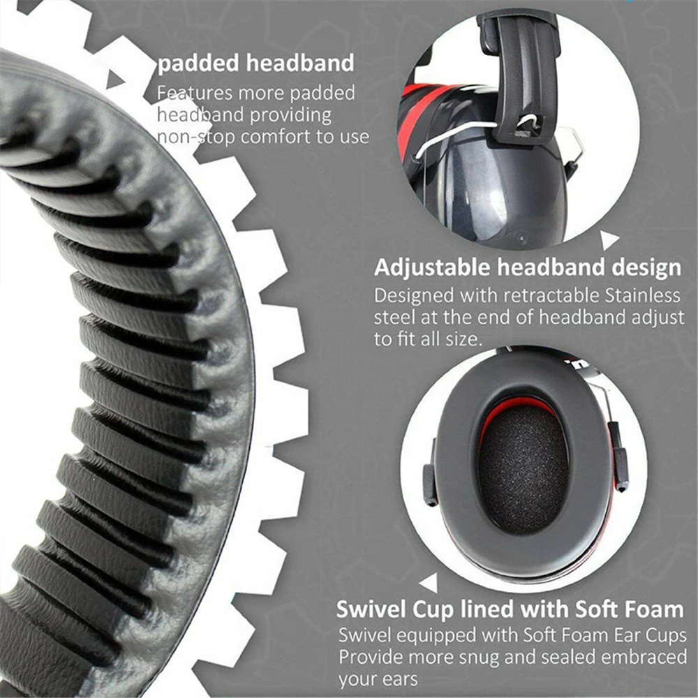 Orejeras ajustables, protección auditiva, protectores auditivos, reducción de ruido para tiro deportivo para adultos y niños - imagen 5