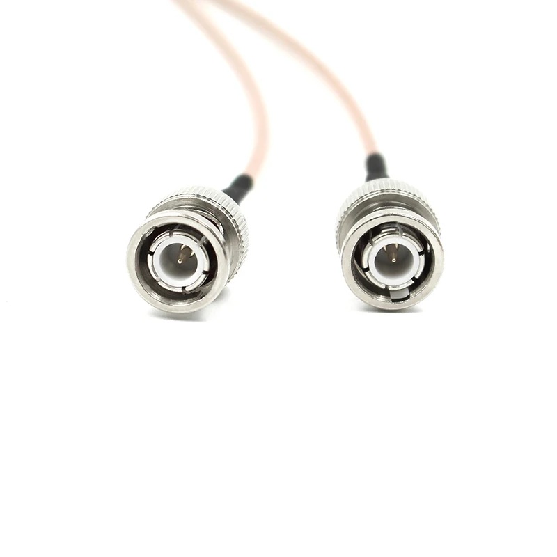 2 uds Cable RG316 conector macho SMA a enchufe macho puente Coaxial RF Cable en espiral 100CM - imagen 2
