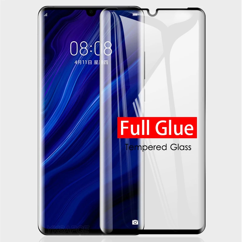 Protector de pantalla de pegamento completo para Xiaomi CC9 Pro 3D borde curvo 9H película de vidrio templado funda amigable - imagen 2