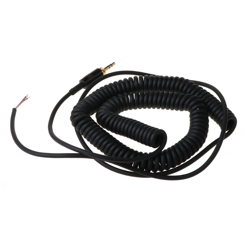 G5AA primavera en espiral reparación DJ Cable de reemplazo para ATH-M50 ATH-M50s MDR-7506 7509 V6 V600 V700 V900 7506