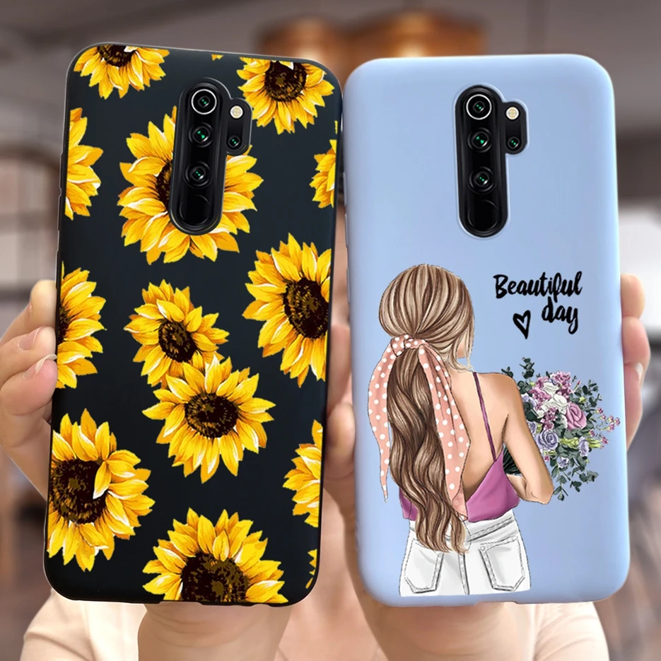 Para Xiaomi Redmi Note 8 Pro funda de flores coloridas suave y delgada funda de teléfono para Xiaomi Redmi Note 8 Pro Note8 Pro parachoques a prueba de golpes