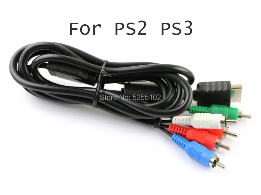 1 Uds. Alta calidad nuevo para Sony para Playstation PS2 para consola PS3 CableArrival Audio Video Cable AV Cable a 3 cables de TV RCA