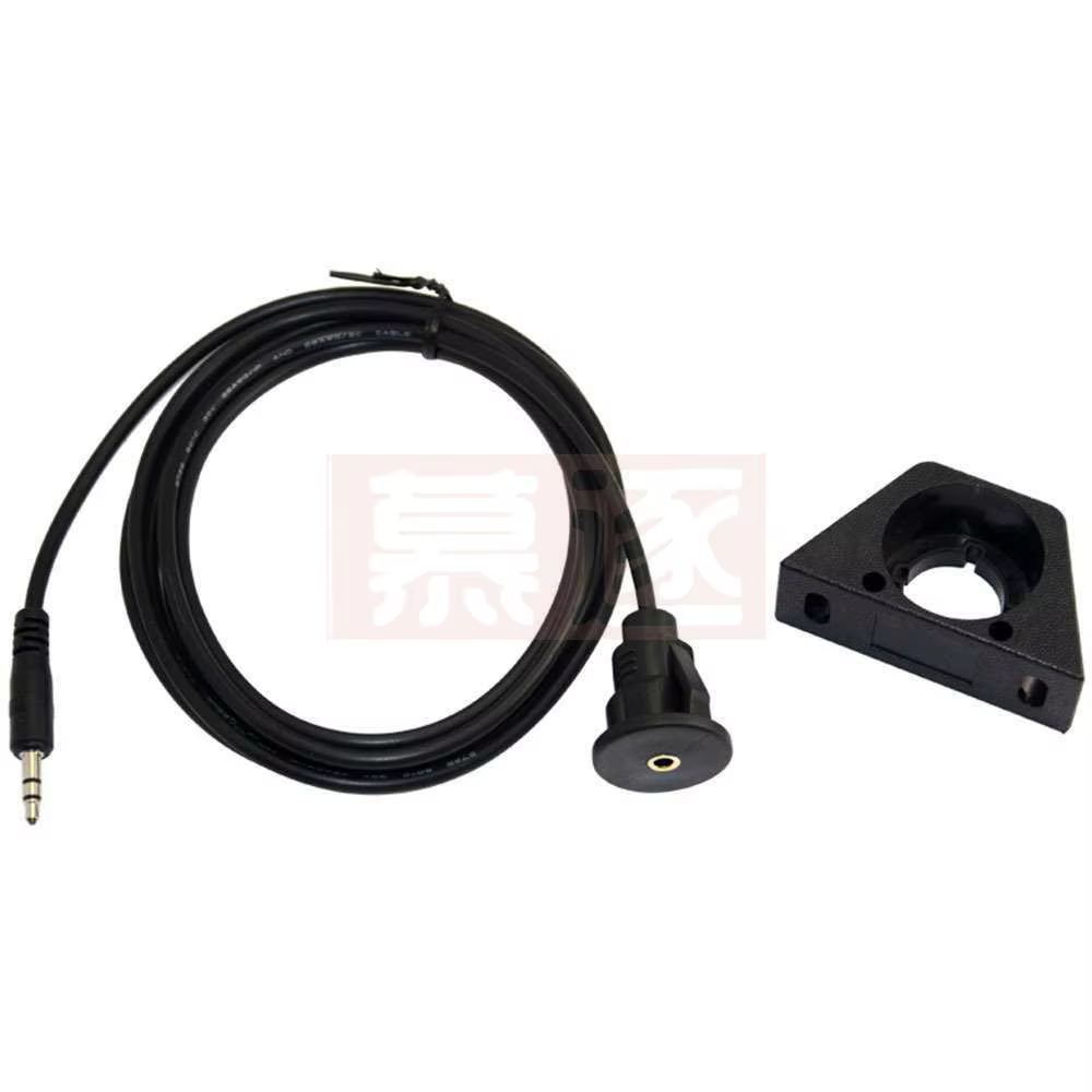 Cable de panel de instrumentos para automóvil y motocicleta, extensión de auriculares de 3,5mm con soporte, cable impermeable de audio de 1/2m - imagen 3