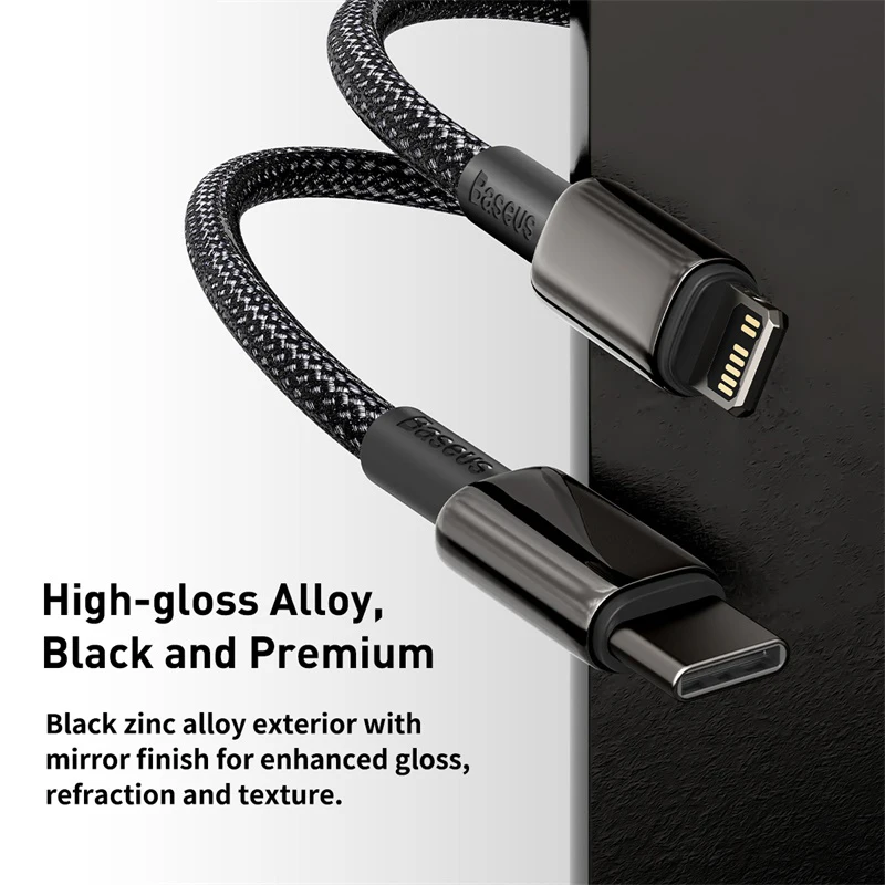 Baseus Cable USB-C 20W PD Carga Rápida para iPhone y Macbook - imagen 5