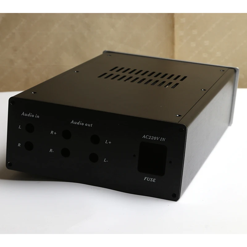 Caja de amplificador de potencia X1908, carcasa de Audio de chasis frontal de aluminio de 190x310x80MM, DIY - imagen 2