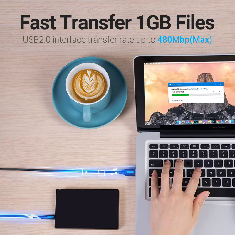 Vention Minicable USB Carga Rápida 2.0 para Cámaras y Dispositivos - imagen 4