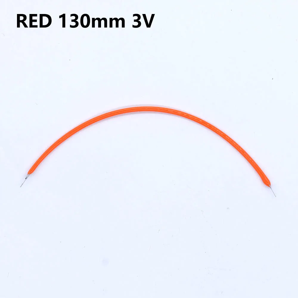 10 Uds. Accesorios de bombilla Edison Retro de 24V filamento de 3V 130mm lámpara incandescente de reparación DIY bombilla de filamento decoración del hogar rojo verde - imagen 4