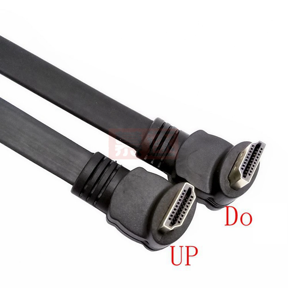 1FT Flache Dünnen Alta Velocidad 1,4 V HD-kompatibel Verlängerung Kabel 30cm EINE Art Mann zu EINEM Mntrenlichen cable AM/AM-Up & Dow - imagen 5